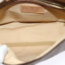 ETRO Paisley Shoulder Bag PVC Leather Brown Gold Auth am8067-15