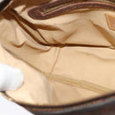 ETRO Paisley Shoulder Bag PVC Leather Brown Gold Auth am8067-17