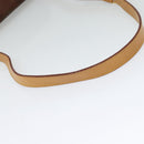 ETRO Paisley Shoulder Bag PVC Leather Brown Gold Auth am8067-7