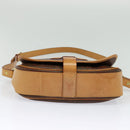 ETRO Paisley Shoulder Bag PVC Leather Brown Gold Auth am8067-9