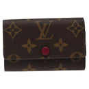 LOUIS VUITTON Monogram Multicles 6 Key Case Fuchsia M60701 LV Auth am8073-13