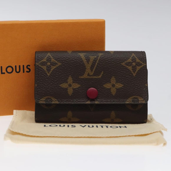 LOUIS VUITTON Monogram Multicles 6 Key Case Fuchsia M60701 LV Auth am8073