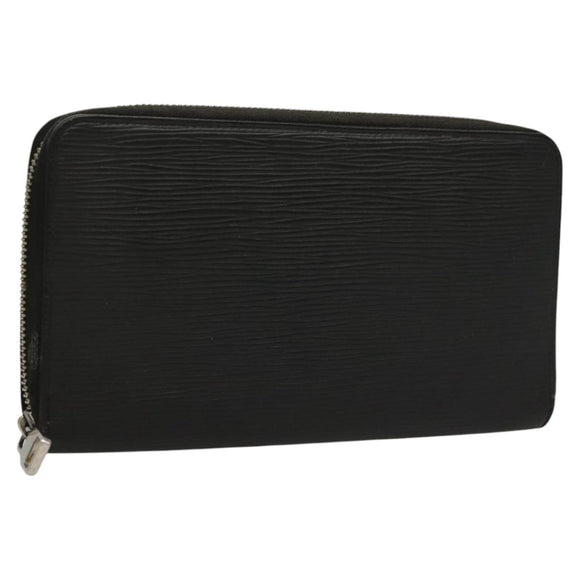 LOUIS VUITTON Epi Zippy Organizer Long Wallet Black M63852 LV Auth am8074