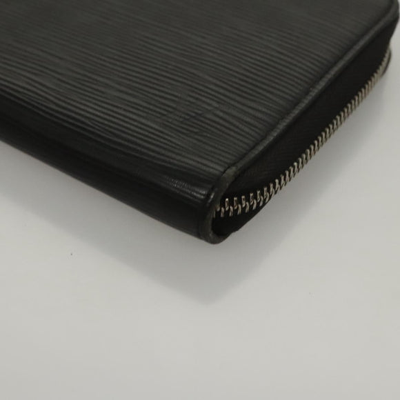 LOUIS VUITTON Epi Zippy Organizer Long Wallet Black M63852 LV Auth am8074