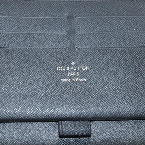 LOUIS VUITTON Epi Zippy Organizer Long Wallet Black M63852 LV Auth am8074