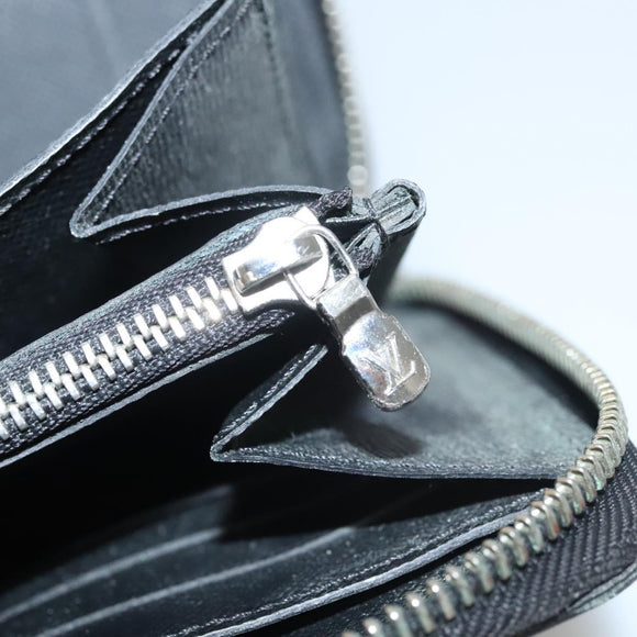 LOUIS VUITTON Epi Zippy Organizer Long Wallet Black M63852 LV Auth am8074