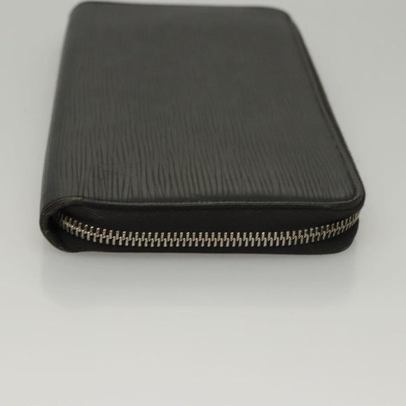 LOUIS VUITTON Epi Zippy Organizer Long Wallet Black M63852 LV Auth am8074