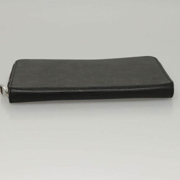 LOUIS VUITTON Epi Zippy Organizer Long Wallet Black M63852 LV Auth am8074