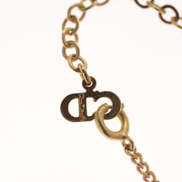 Christian Dior Necklace metal Gold Auth am8078