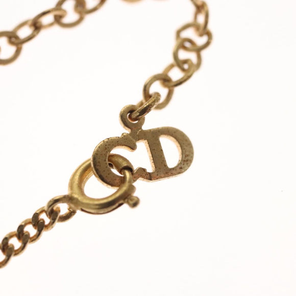 Christian Dior Necklace metal Gold Auth am8078