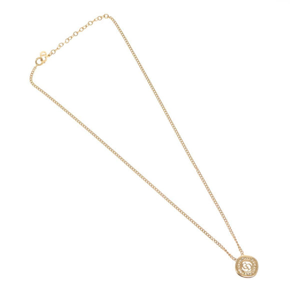 Christian Dior Necklace metal Gold Auth am8078