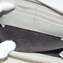 GUCCI GG Canvas Guccissima Long Wallet Leather White 308005 Auth am8081-9