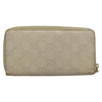 GUCCI GG Canvas Guccissima Long Wallet Leather White 308005 Auth am8081 - 0