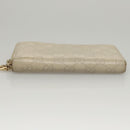 GUCCI GG Canvas Guccissima Long Wallet Leather White 308005 Auth am8081-6