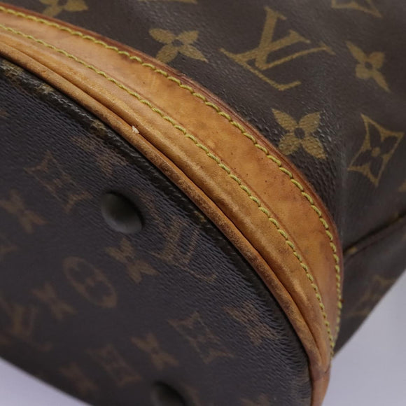 LOUIS VUITTON Monogram Bucket PM Shoulder Bag M42238 LV Auth am8090