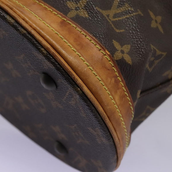 LOUIS VUITTON Monogram Bucket PM Shoulder Bag M42238 LV Auth am8090