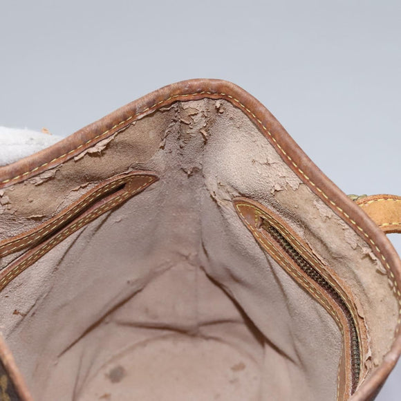 LOUIS VUITTON Monogram Bucket PM Shoulder Bag M42238 LV Auth am8090