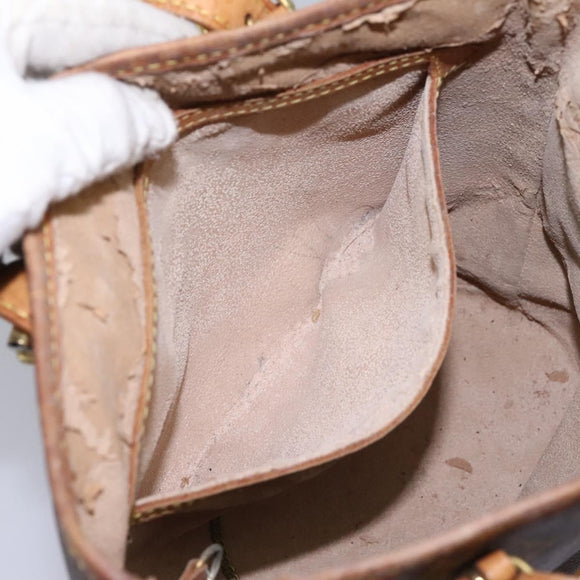 LOUIS VUITTON Monogram Bucket PM Shoulder Bag M42238 LV Auth am8090