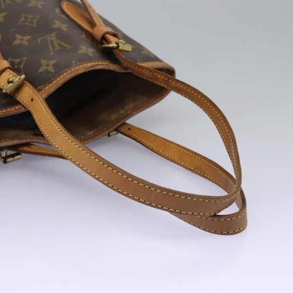 LOUIS VUITTON Monogram Bucket PM Shoulder Bag M42238 LV Auth am8090