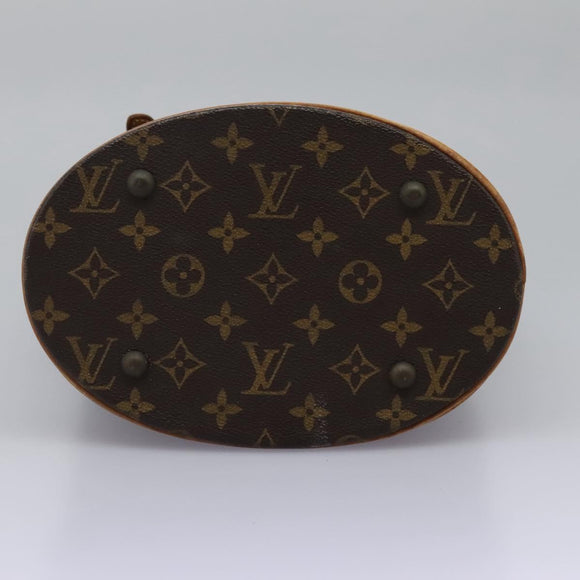LOUIS VUITTON Monogram Bucket PM Shoulder Bag M42238 LV Auth am8090