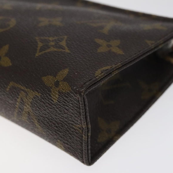 LOUIS VUITTON Monogram Poche Toilette 15 Pouch M47546 LV Auth am8106