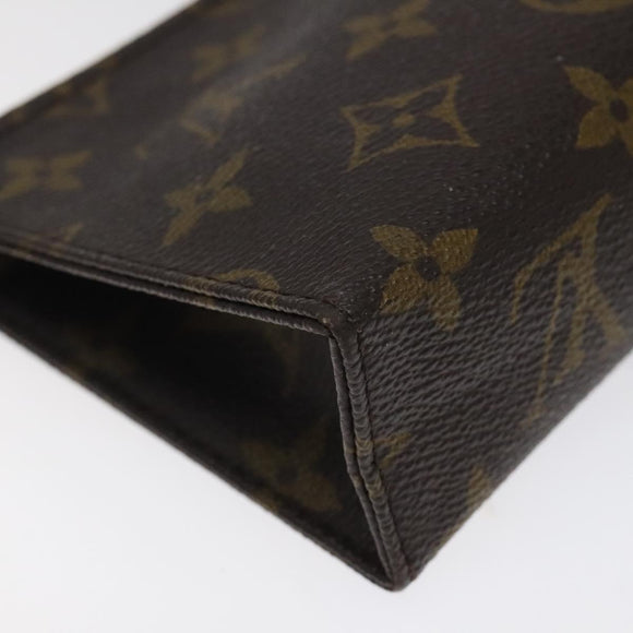 LOUIS VUITTON Monogram Poche Toilette 15 Pouch M47546 LV Auth am8106