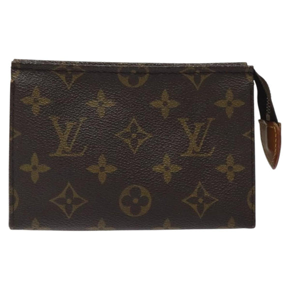 LOUIS VUITTON Monogram Poche Toilette 15 Pouch M47546 LV Auth am8106