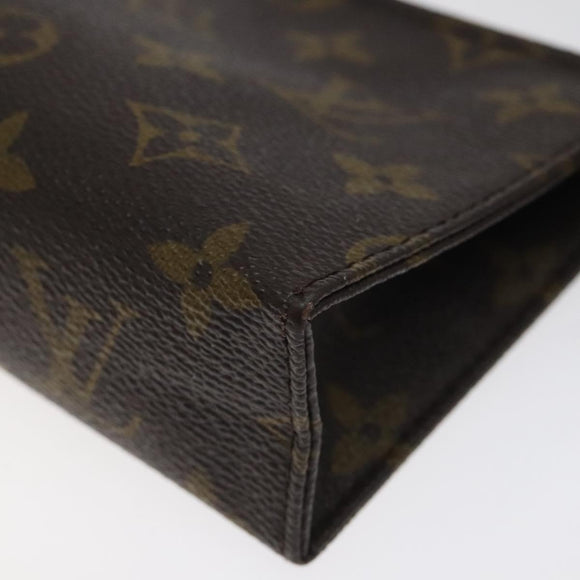 LOUIS VUITTON Monogram Poche Toilette 15 Pouch M47546 LV Auth am8106