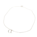Christian Dior Necklace metal Silver Auth am8121-10