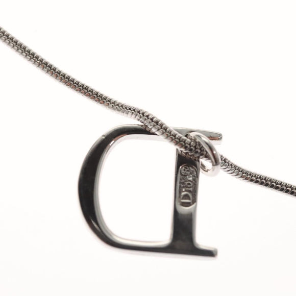 Christian Dior Necklace metal Silver Auth am8121