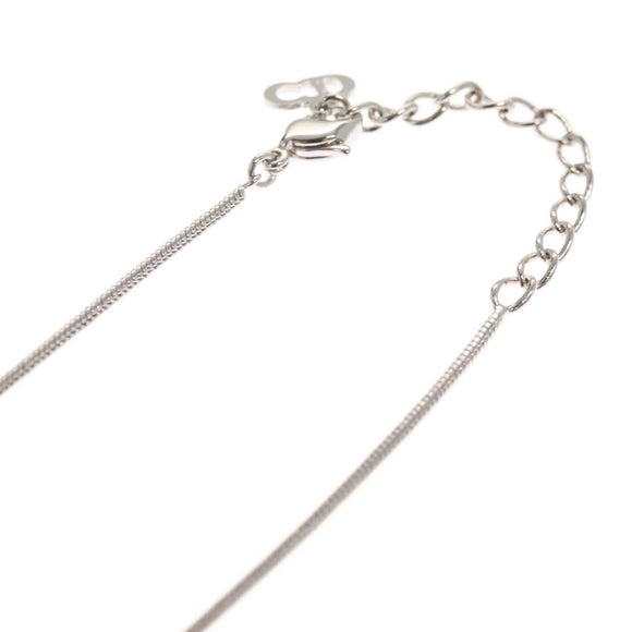Christian Dior Necklace metal Silver Auth am8121