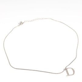 Christian Dior Necklace metal Silver Auth am8121 - 0