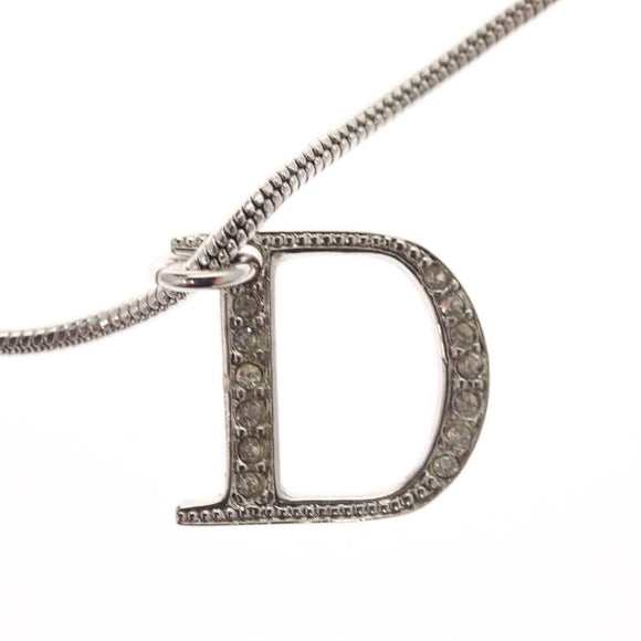 Christian Dior Necklace metal Silver Auth am8121