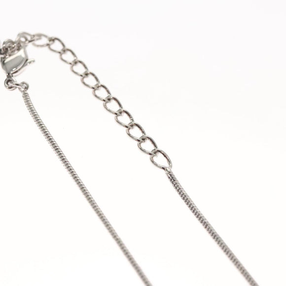 Christian Dior Necklace metal Silver Auth am8121