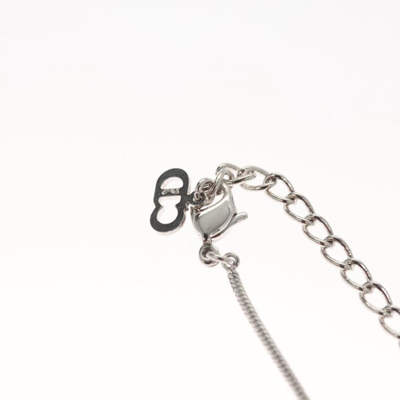 Christian Dior Necklace metal Silver Auth am8121