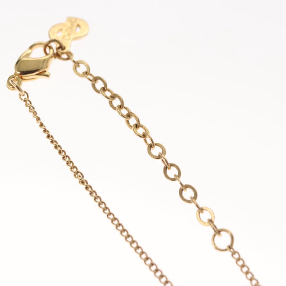 Christian Dior Necklace metal Gold Auth am8123