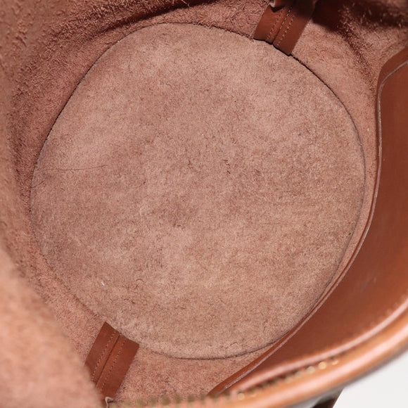 Coach Shoulder Bag Leather Brown Auth am8136