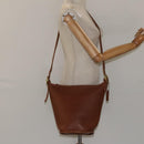 Coach Shoulder Bag Leather Brown Auth am8136-22