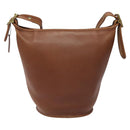 Coach Shoulder Bag Leather Brown Auth am8136-2