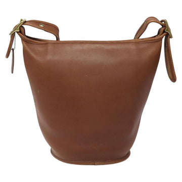 Coach Shoulder Bag Leather Brown Auth am8136 - 0