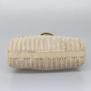 BALLY Tote Bag Leather Beige Gold Auth am8137-10