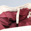 BALLY Tote Bag Leather Beige Gold Auth am8137-19