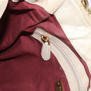 BALLY Tote Bag Leather Beige Gold Auth am8137-23