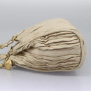 BALLY Tote Bag Leather Beige Gold Auth am8137-4