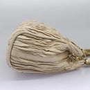 BALLY Tote Bag Leather Beige Gold Auth am8137-5