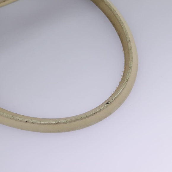 BALLY Tote Bag Leather Beige Gold Auth am8137