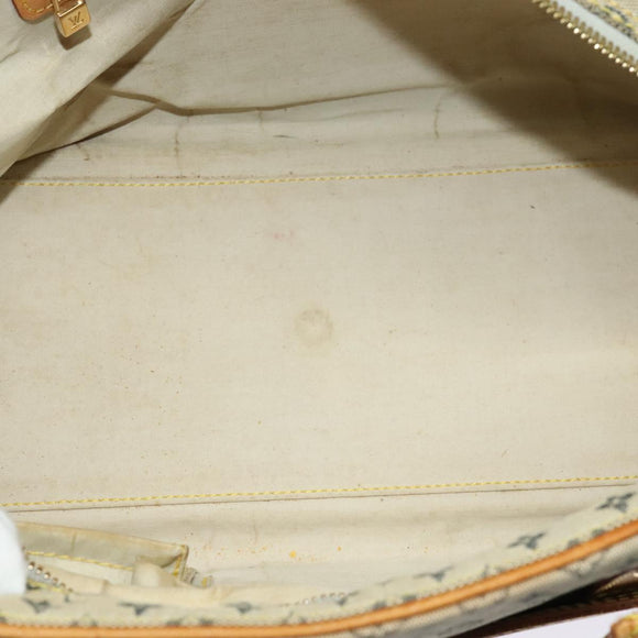 LOUIS VUITTON Monogram Mini Marie Hand Bag Blue M92003 LV Auth am8144