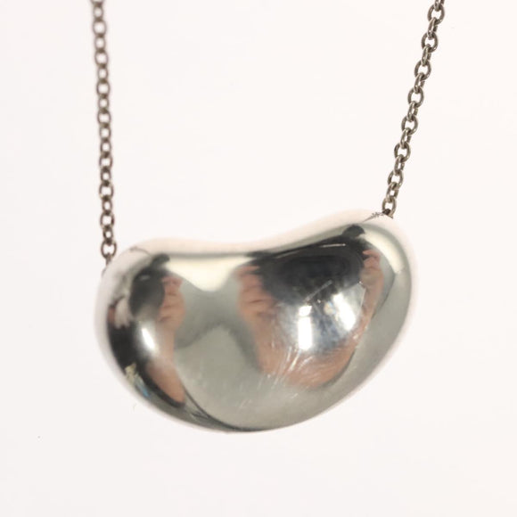 TIFFANY&Co. Bean Necklace Ag925 Silver Auth am8149