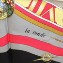 HERMES Carre 90 ""Parmi les fleurs je compte les heures"" Black Auth am8152-16