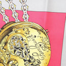 HERMES Carre 90 ""Parmi les fleurs je compte les heures"" Black Auth am8152-18